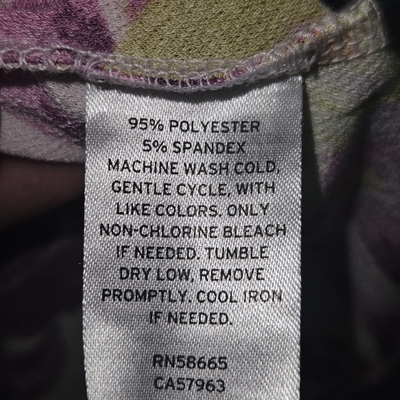 Halogen Floral Wrap Midi  Dress Size Large - Picture 6 of 8